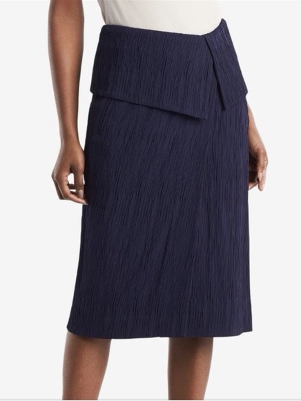M.M.LaFleur Montgomery skirt Aegean Blue